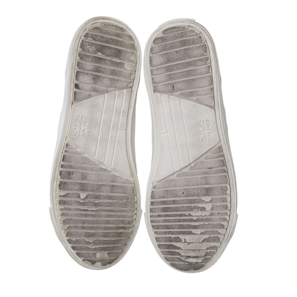 Ben Sherman MADISON Oxford Perforated Beige Lace Up Sneakers Men's Size 9.5 - Picture 6 of 9